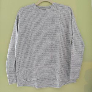 Aerie Gray and White Beach Fleece